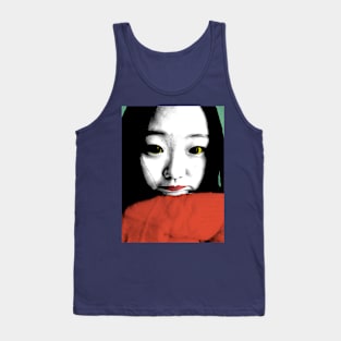 BEAUTIFUL FUNNY ASIAN GIRL POP ART COLOR Tank Top